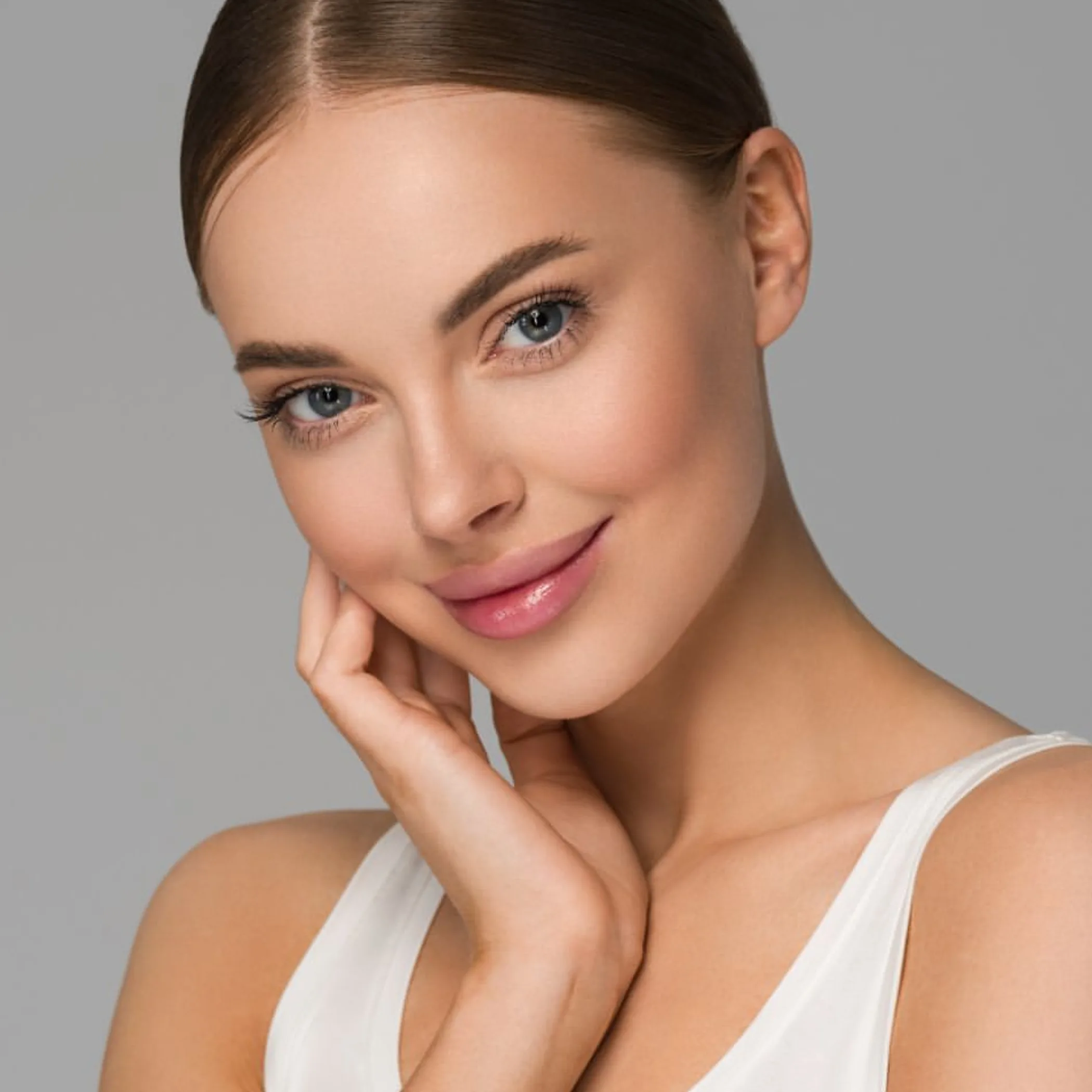 close-up of clean healthy skin