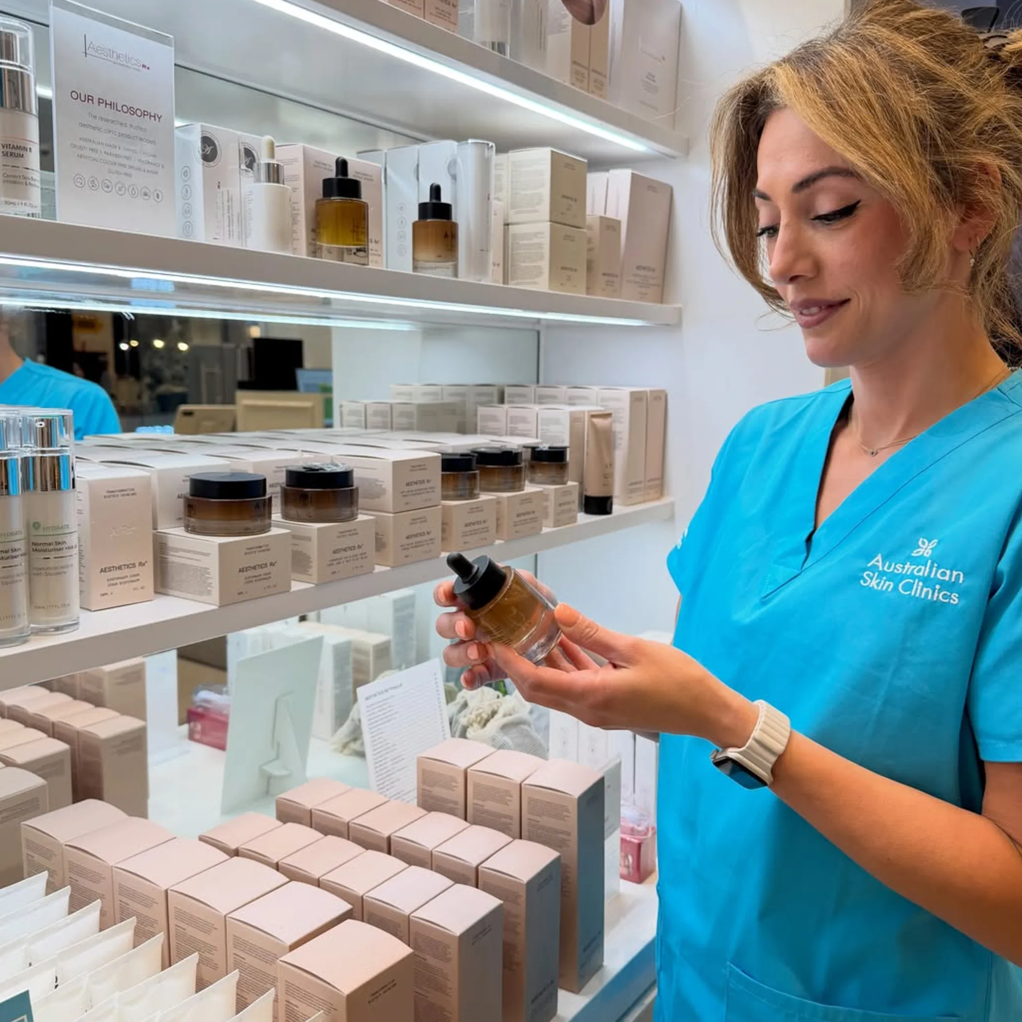 skincare products on white surface