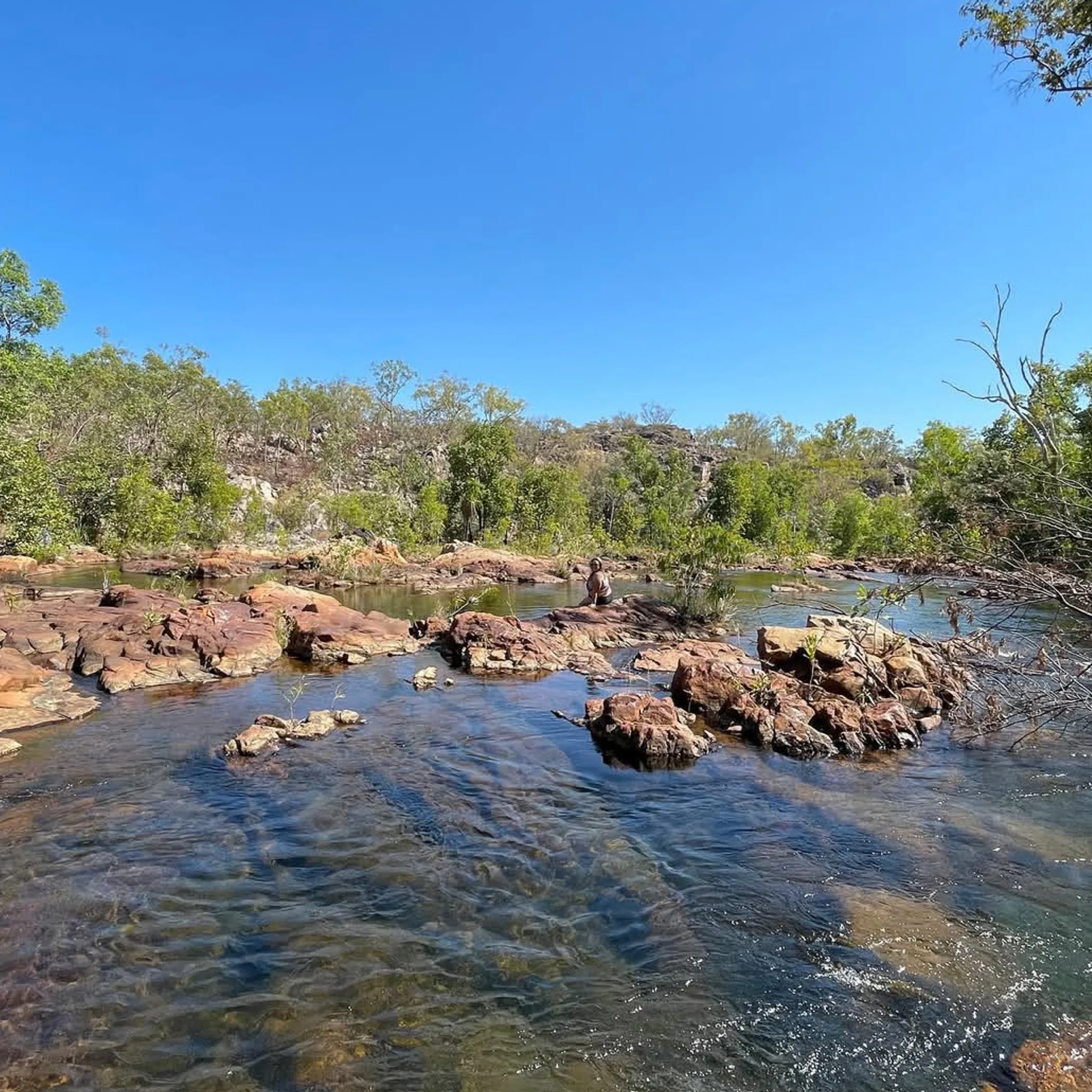 rocky waterway and natural terrain